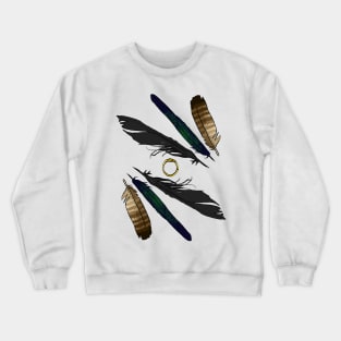 feathers with a ring Crewneck Sweatshirt